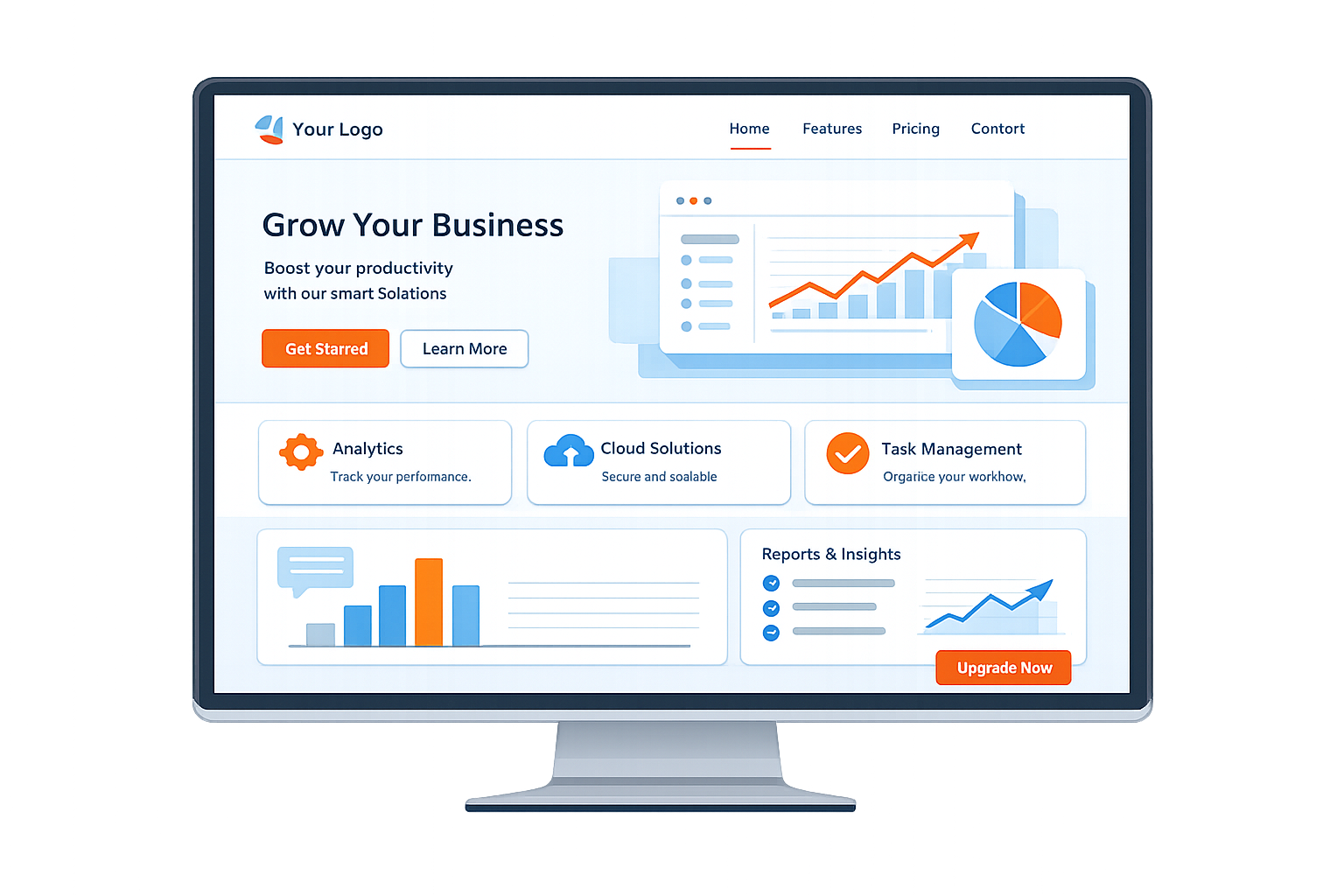 Ilustración de sitio web