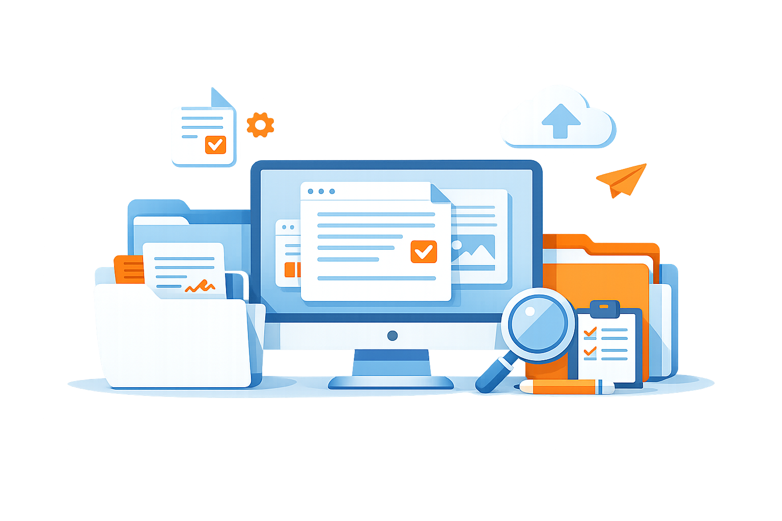 Ilustración de trámites